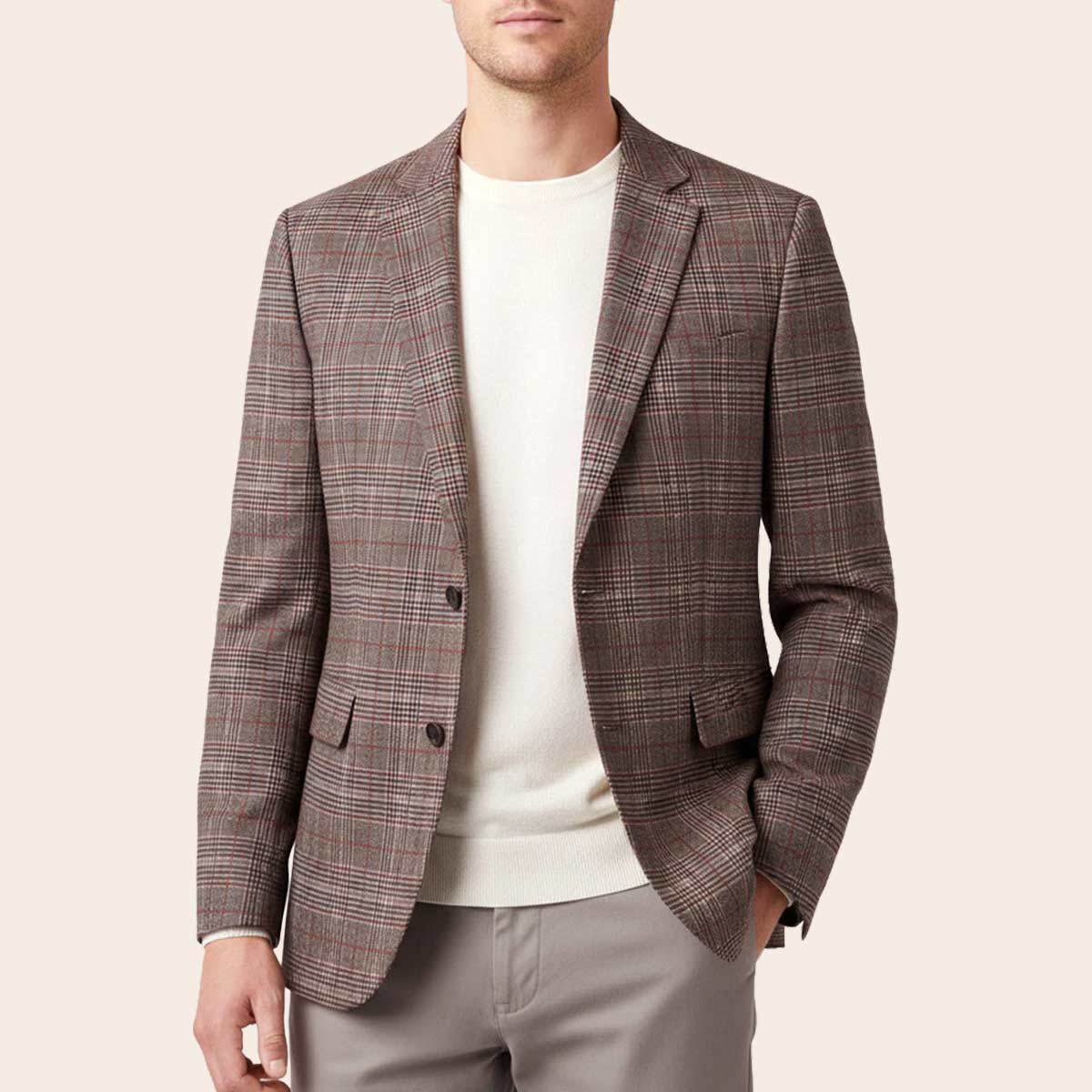 Men's Wool Blend Jacket (JWB-230|SLM)