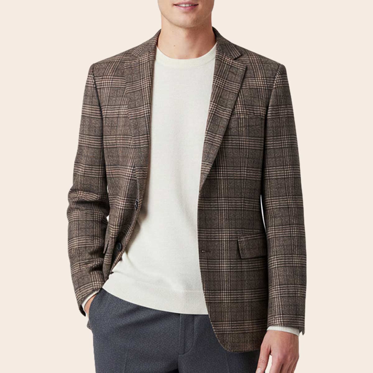 Men's Super Fine Wool Blend Jacket (JWB-226|TLF18)