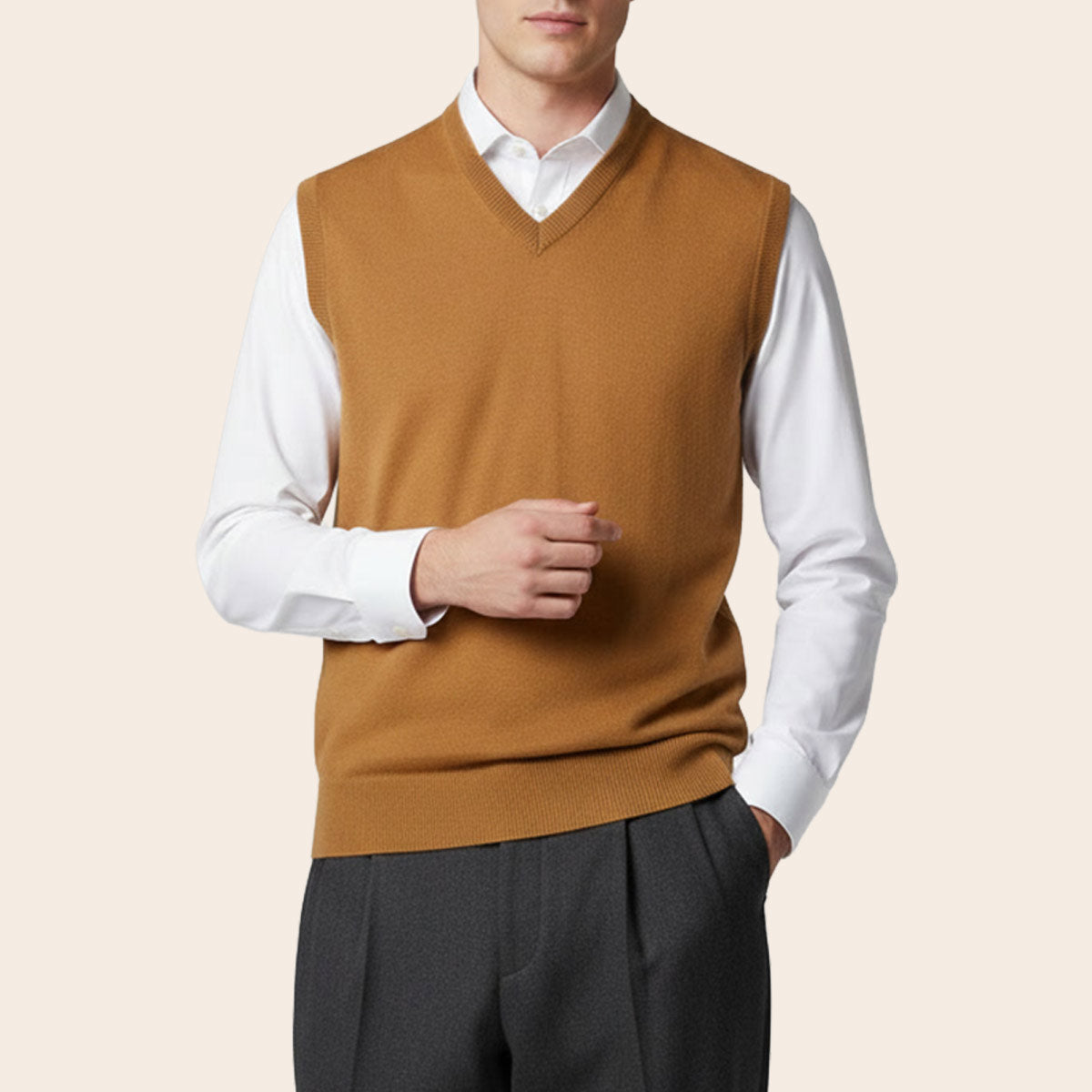 Men's Club Merino Sweater (PS-118|VNK/SLL)
