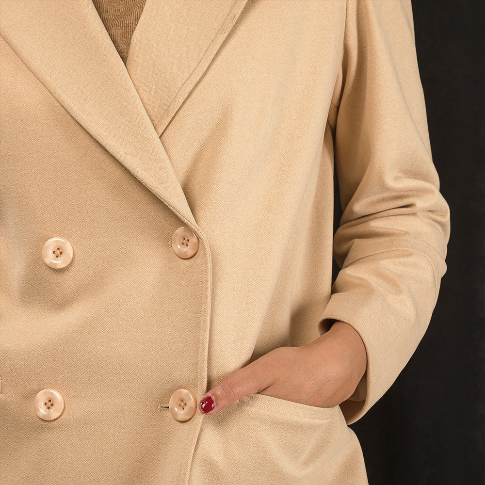 Women's Microfiber Half Coat (KNP-38|1102)