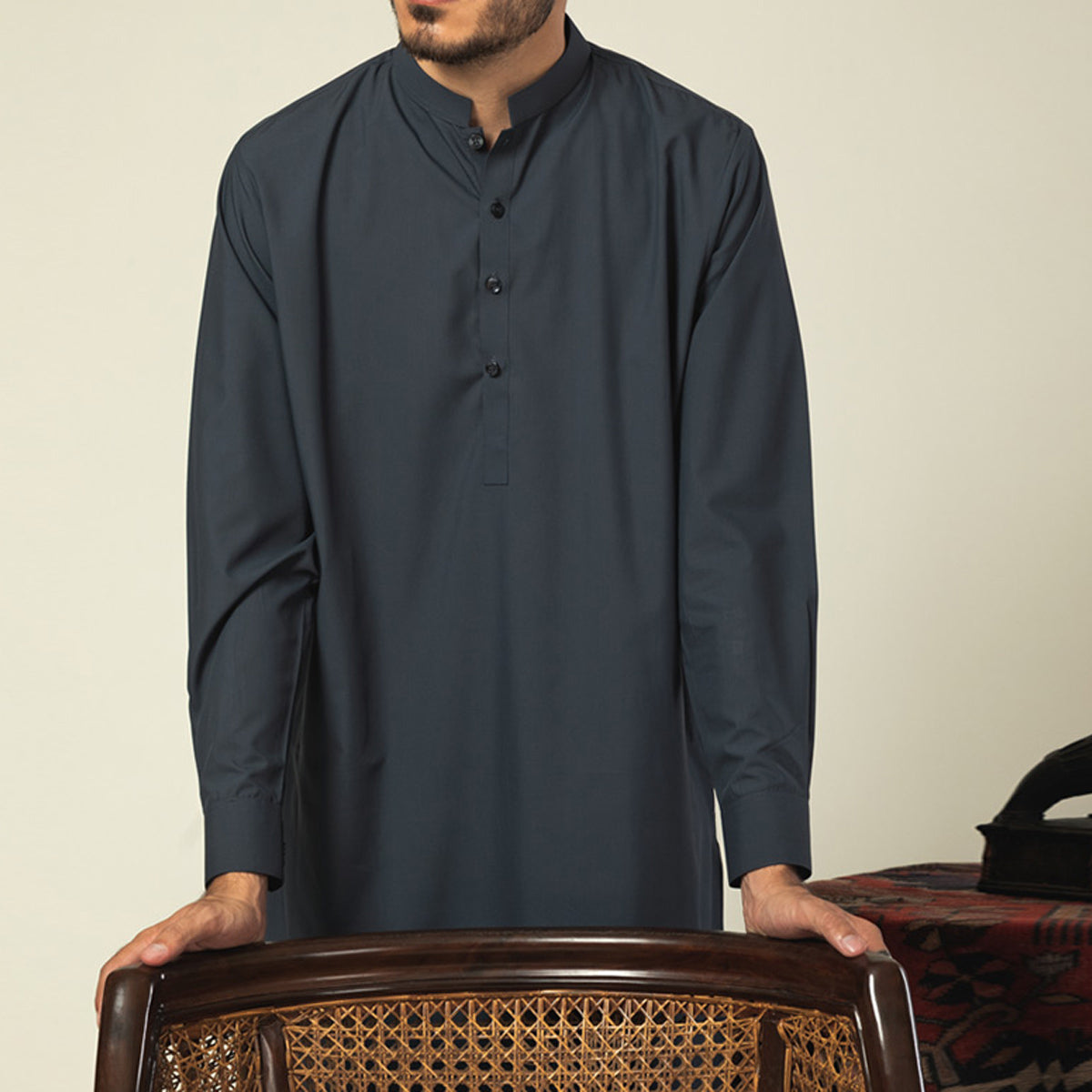 Men's Kameez Shalwar (RVLPSH-2|U3234/BND-CCF)