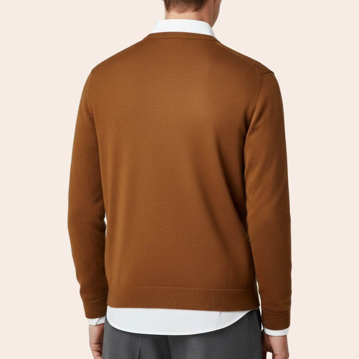 Men's Lambswool Country Sweater (QW-077|VNK/FSL)
