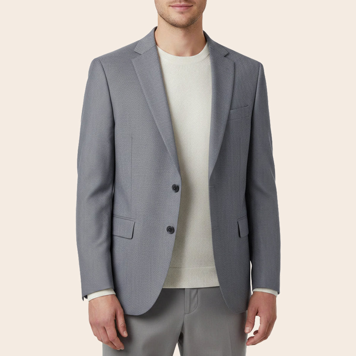 Men's Super Fine Wool Blend Jacket (DCM-3004|TLF18)