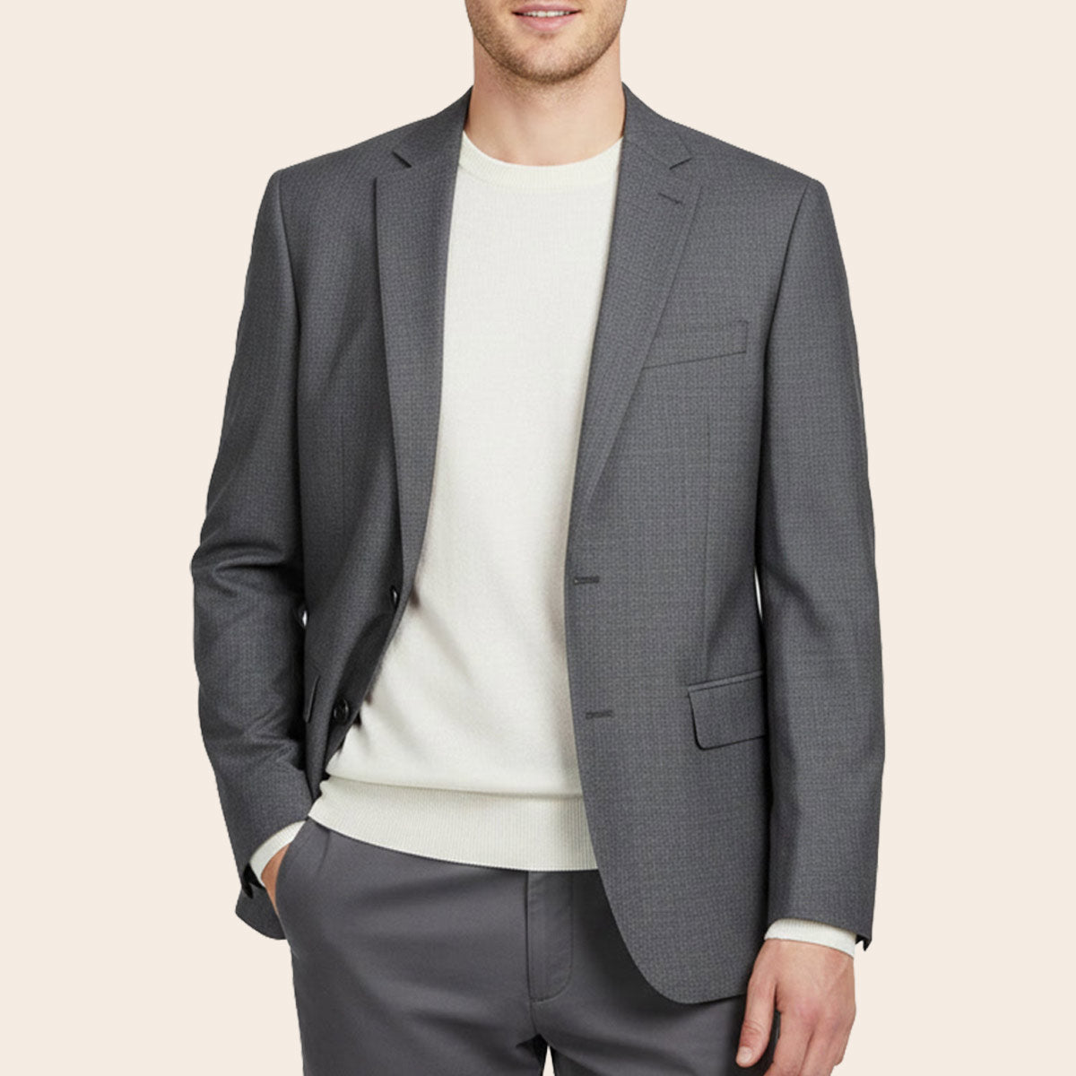 Men's Wool Blend Jacket (ABS-167|TLF18)