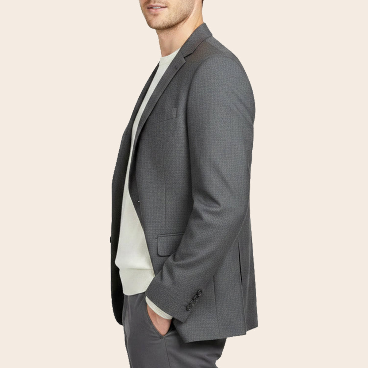 Men's Wool Blend Jacket (ABS-167|TLF18)