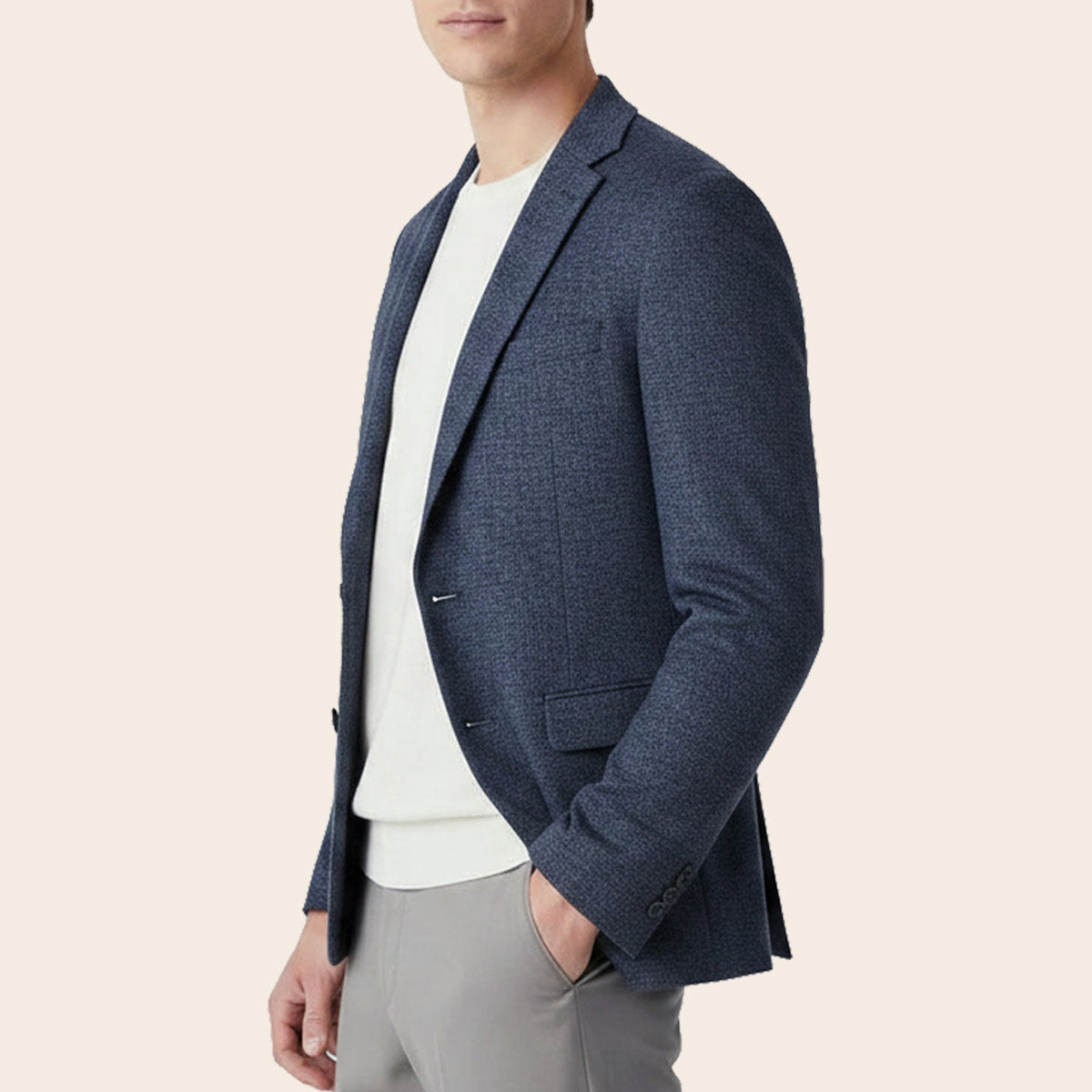 Men's Super Fine Wool Blend Jacket (JWB-271|TLF18)