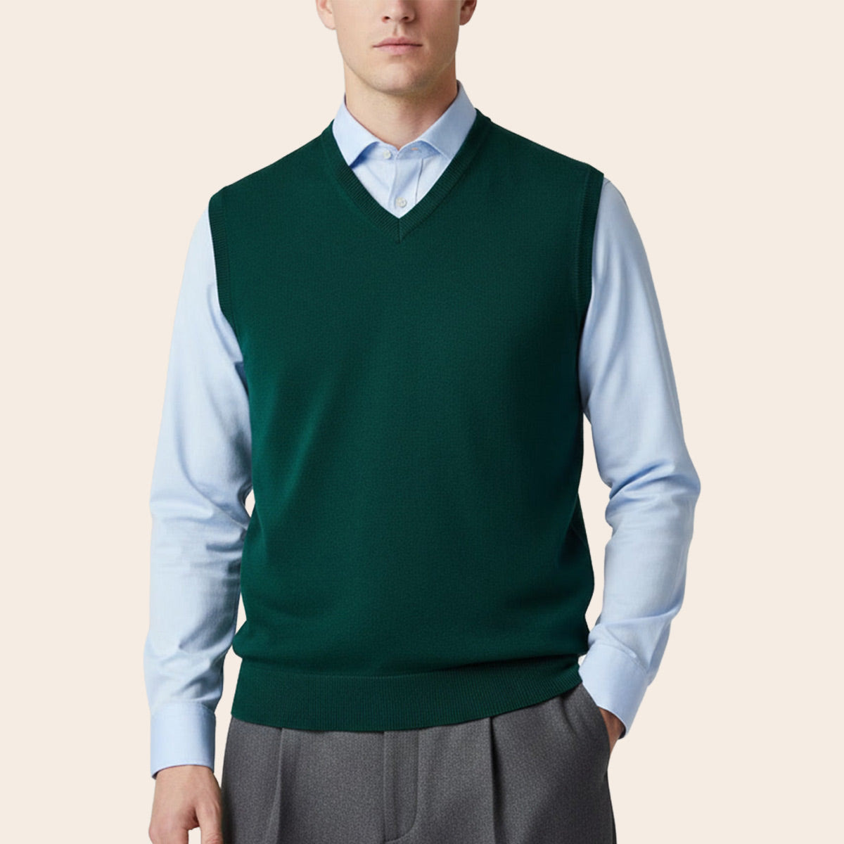 Men's Club Merino Sweater (LY-9097|VNK/SLL)