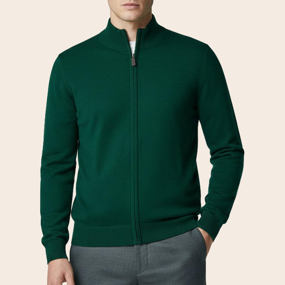 Men's Lambswool Country Cardigan (LW-056|HNK/FSZ)