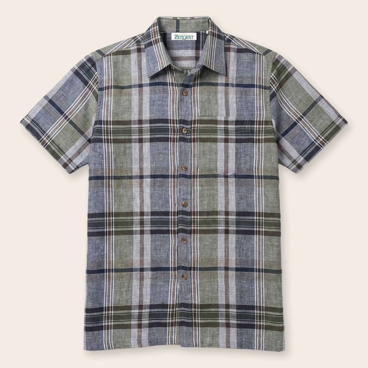 Men's Pure Linen Bushirt (LIN-1184|HSP)