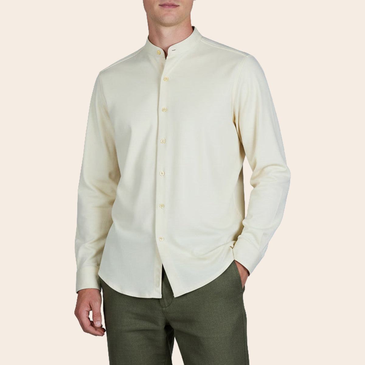 Men's Cotton Polyester Elastane Shirt (PKPCG-3|BND/SB1)