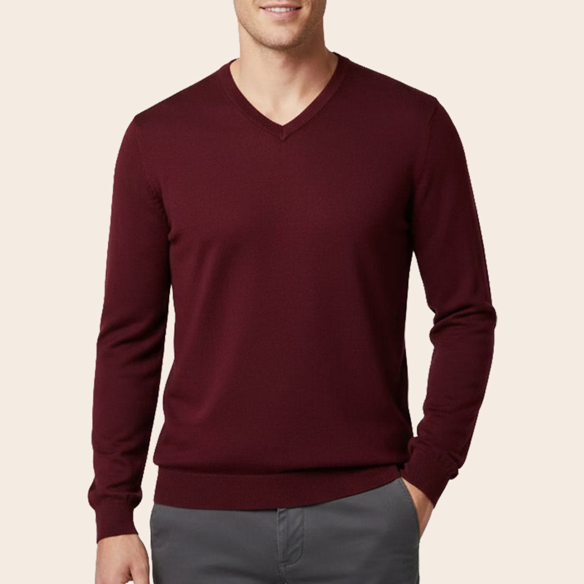Men's Club Merino Sweater (LY-9088|VNK/FSL)