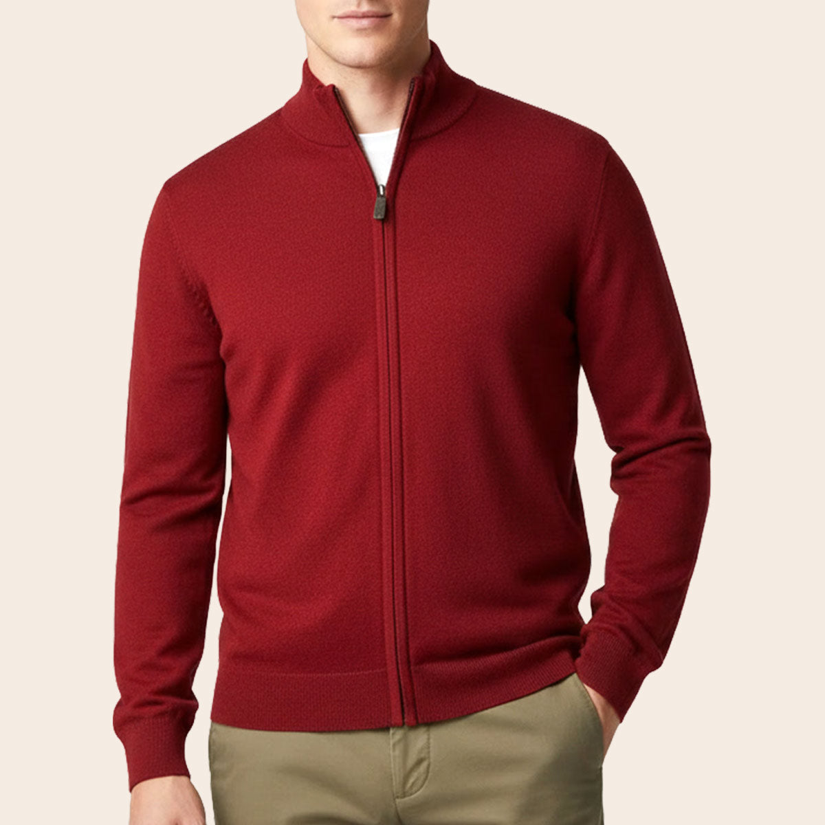 Men's Lambswool Country Cardigan (LW-065|HNK/FSZ)