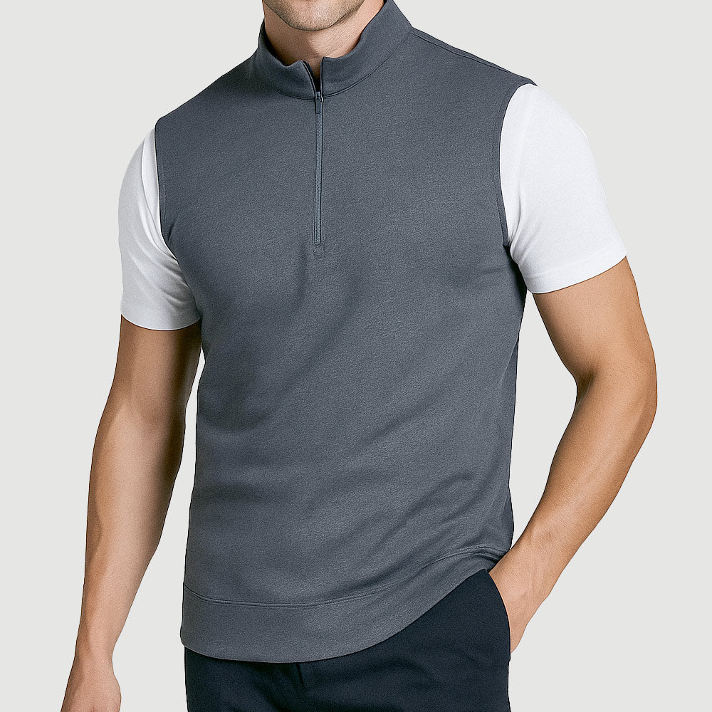  Men’s Charcoal Gray Lyocot Performance Vest 