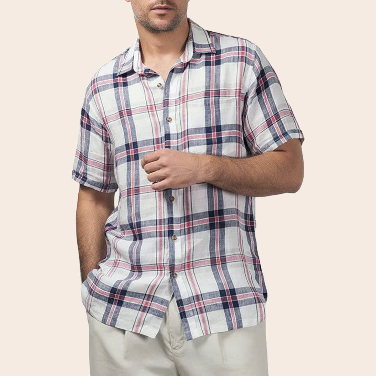Men's Pure Linen Bushirt (LIN-1185|HSP)