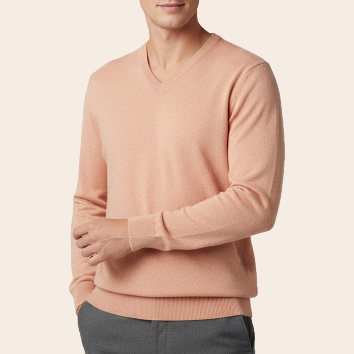Men's Lambswool Country Sweater (LW-034|VNK/FSL)