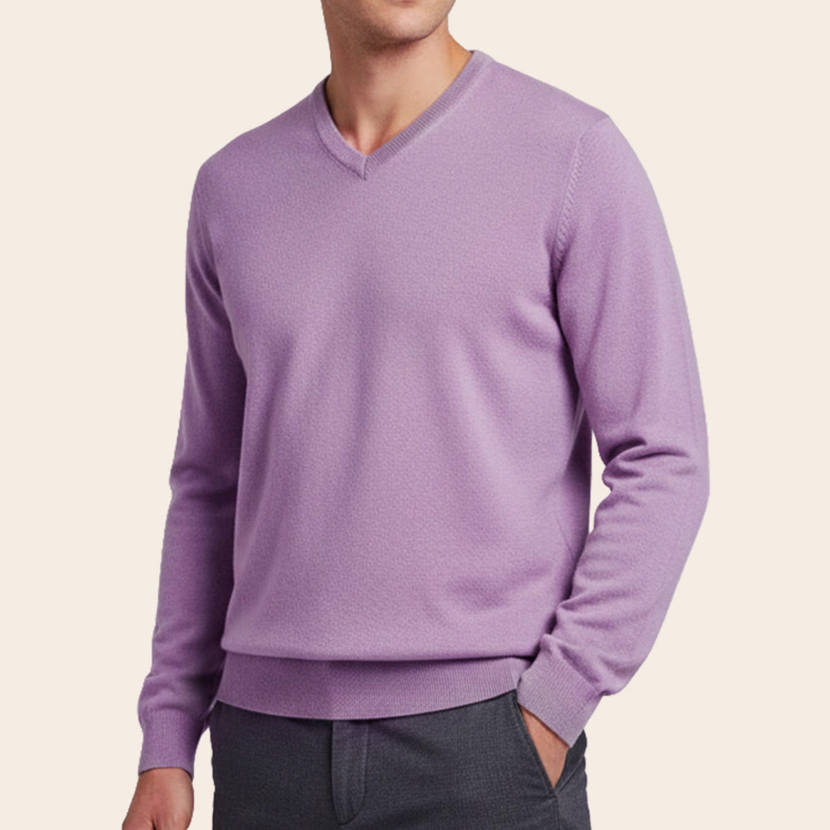 Men's Lambswool Country Sweater (LW-038|VNK/FSL)