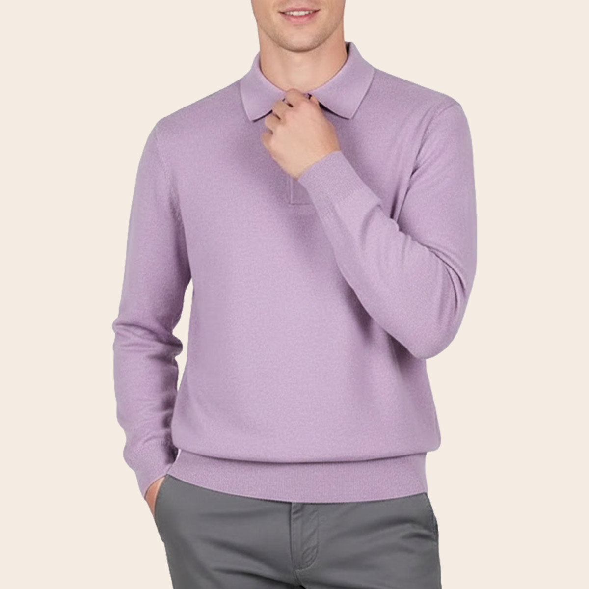 Men's Lambswool Country Sweater (LW-038|CLR/FSL)