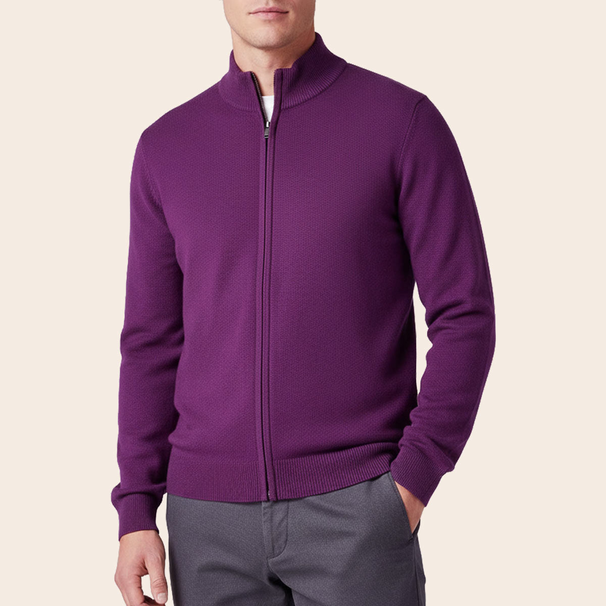 Men's Classic Lounge Cardigan (CN-076|HNK/FSZ)