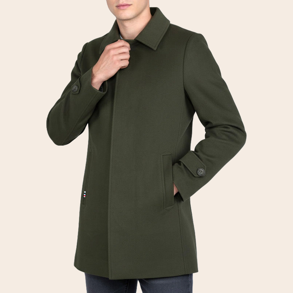 Men's Microfiber Half Coat (ORGKNT-6|MCT)