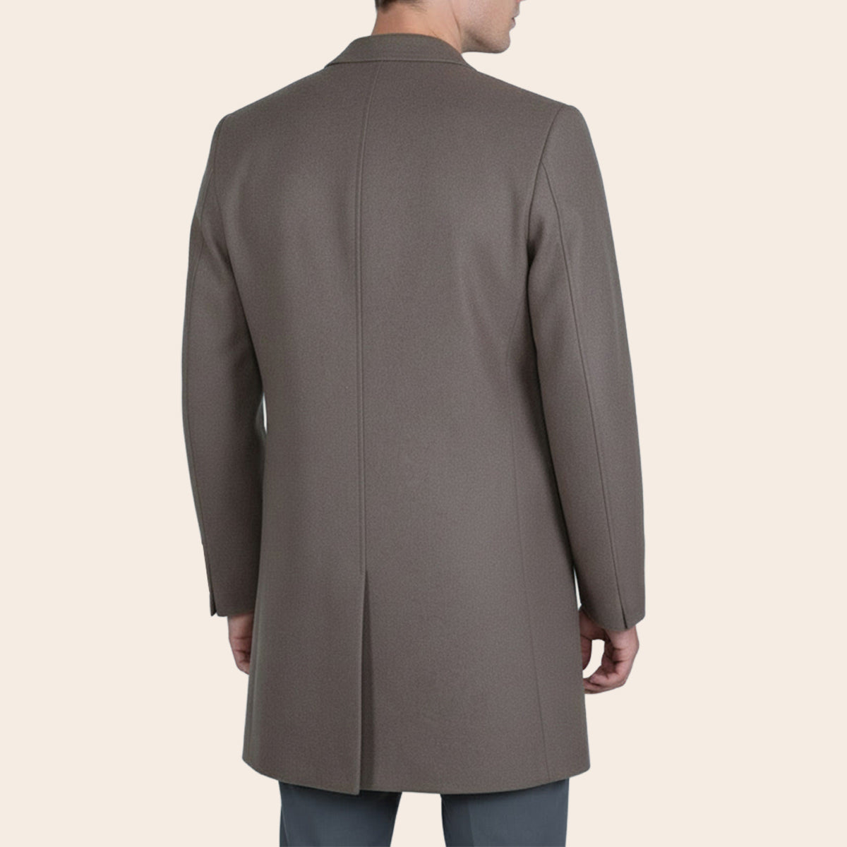 Men's Wool Blend Half Coat (LBL-40|NCH)