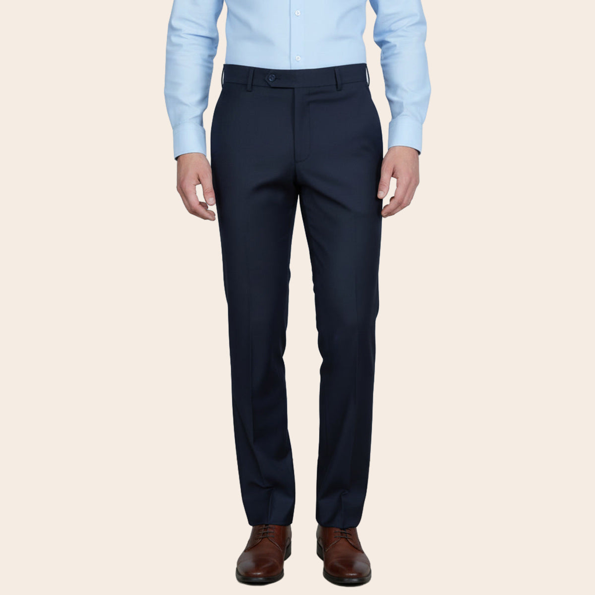 Men's Wool Rich Blend Trouser (STR-86|PTL)