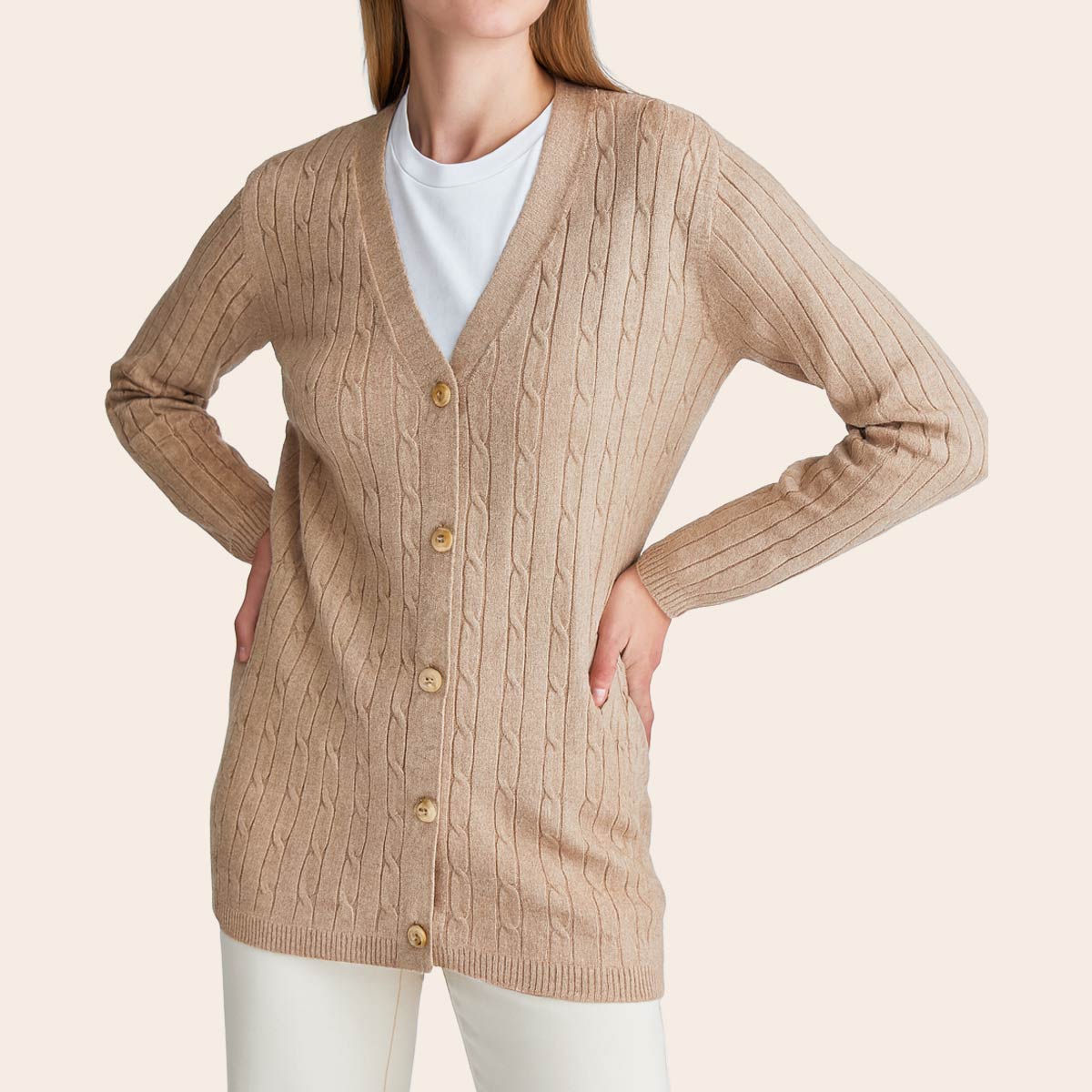 Women's Cardigan (YARN-DX-203|1851/L)