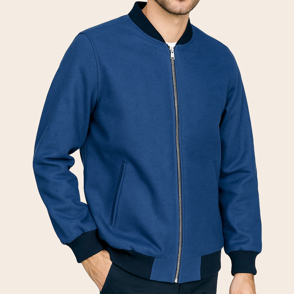 Men's Bomber Jacket (KNT-91|BR3)