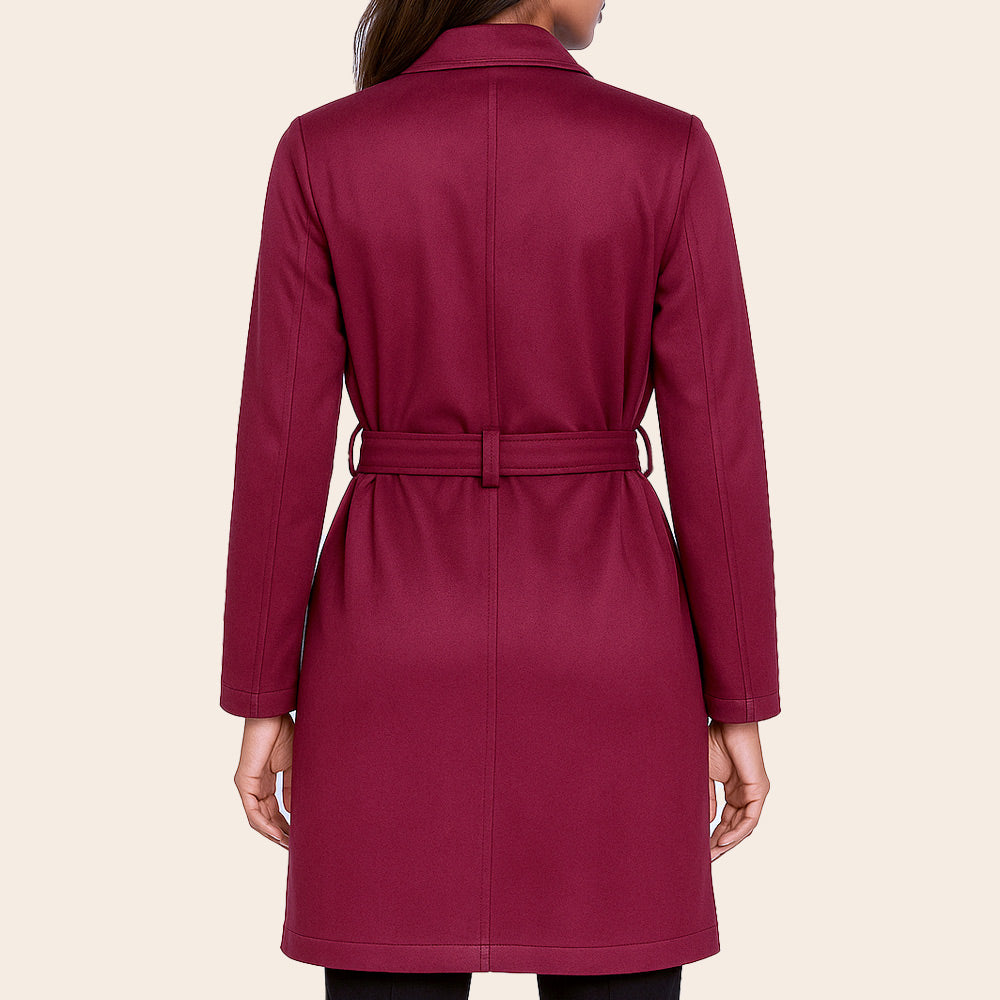 Women's Veloura Belted Half Coat (ORGSUD-5|1816)