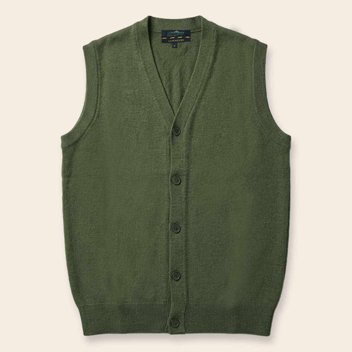Men's Club Merino Cardigan (WPT-819|VNK/SLL)