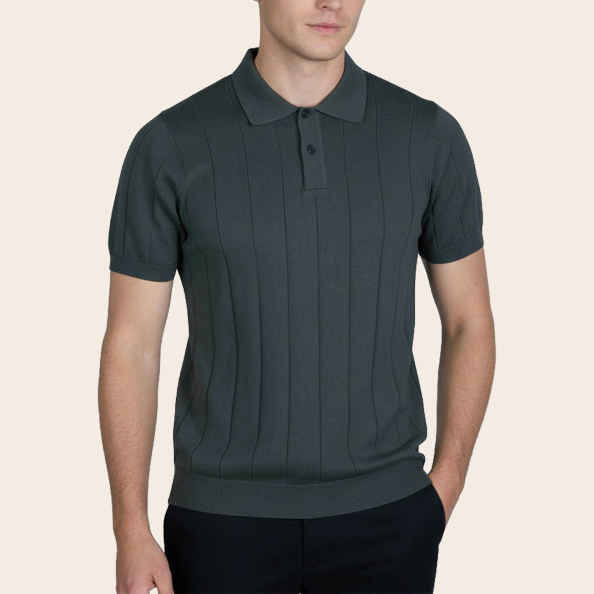 Men's Classic Lounge Polo Shirt (CTSL-25|SLK/PLO)