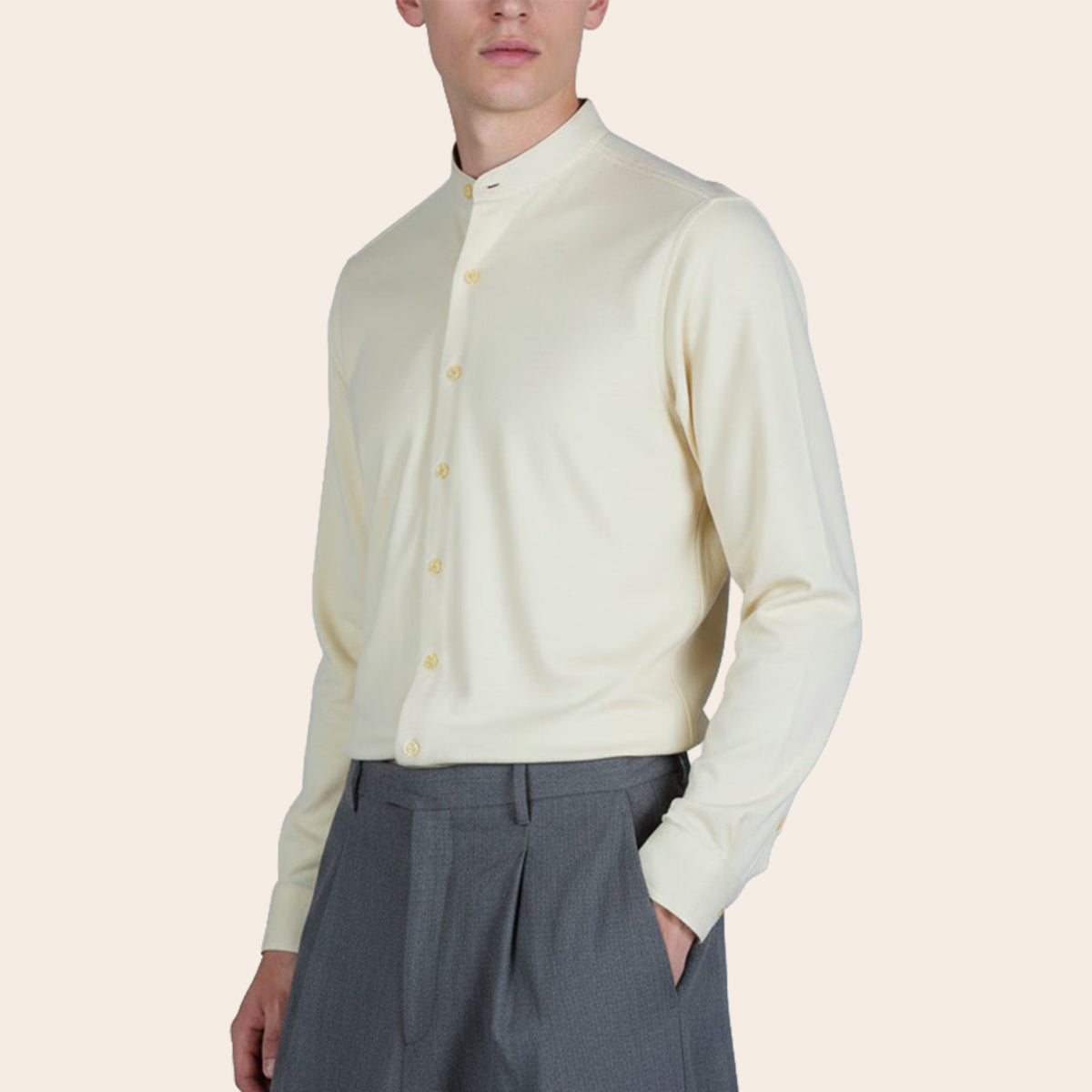 Men's Cotton Polyester Elastane Shirt (PKPCG-3|BND/SB1)