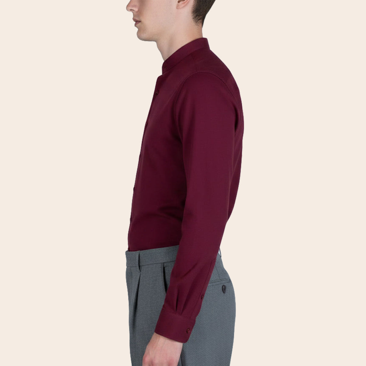 Men's Cotton Polyester Elastane Shirt (PKPCG-6|BND/SB1)