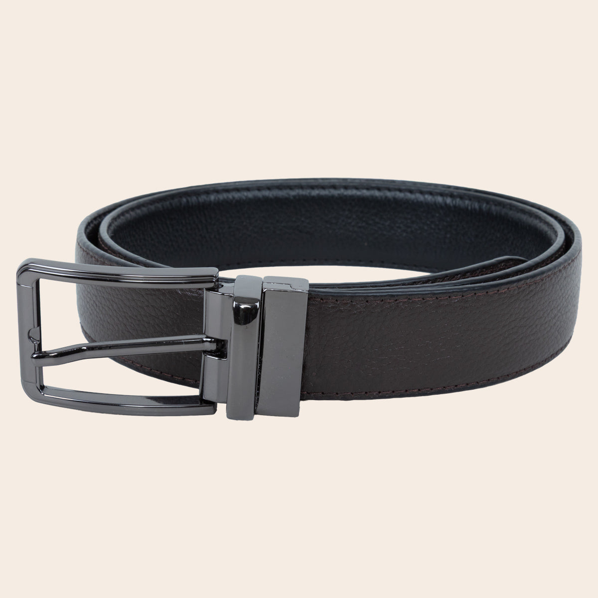 Men's Reversible Leather Belt (ZAL-95/BTL-6|MAT)