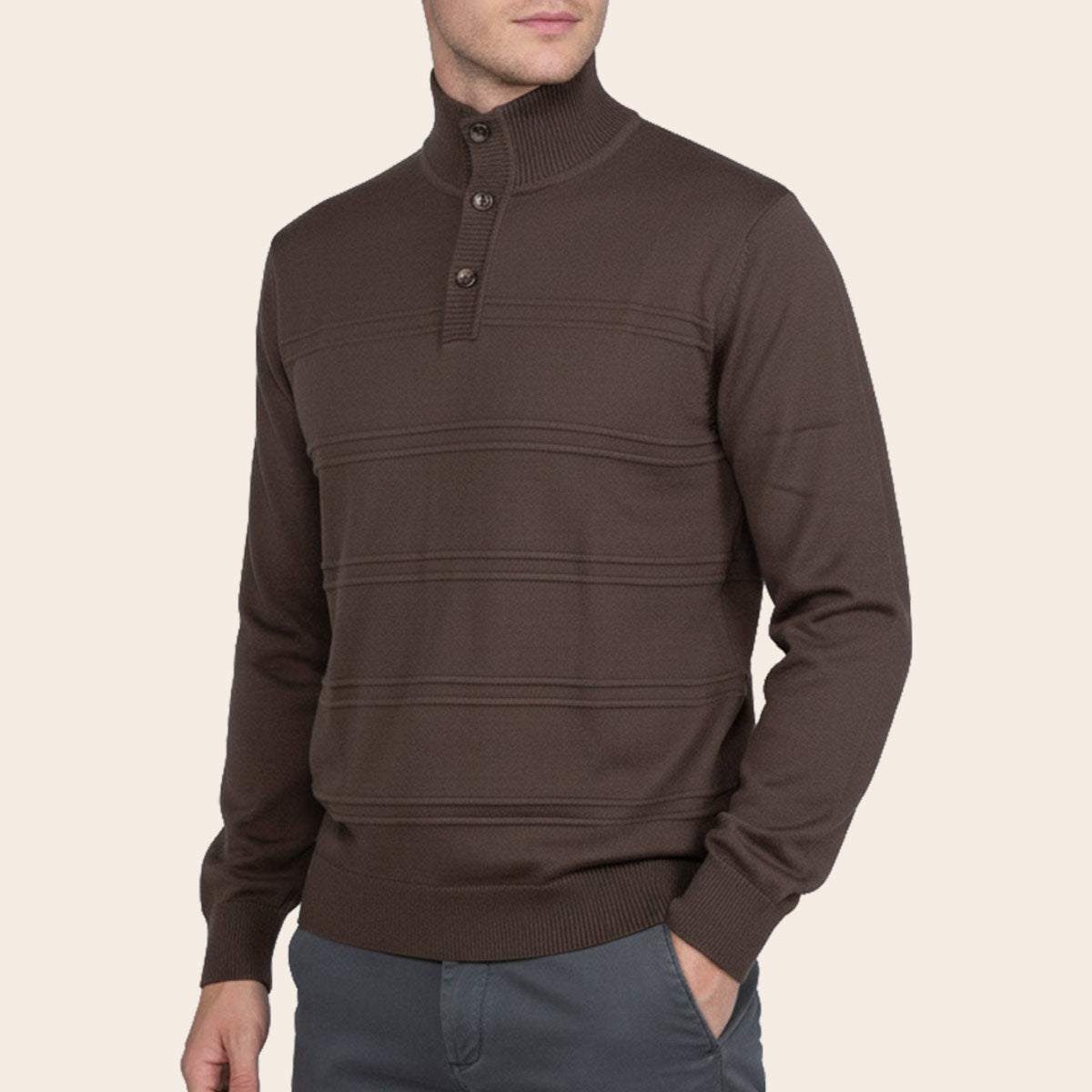 Men's Classic Lounge Sweater (PCSQ-344-SLF|CLR/FSL)