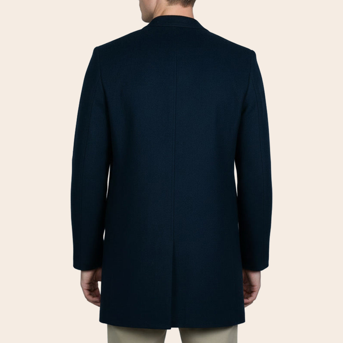 Men's Wool Blend Half Coat (LBL-38|NCH)