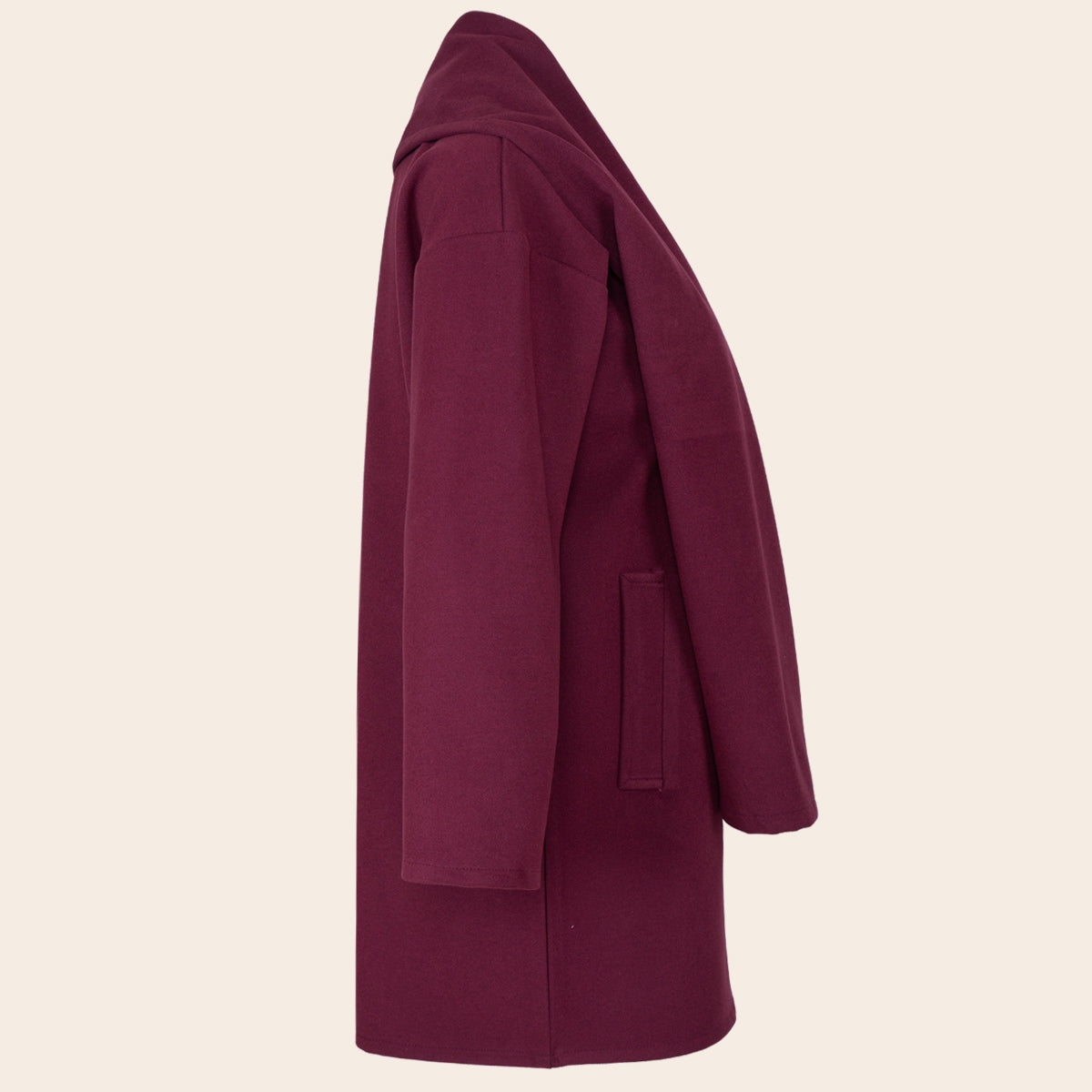 Women's Short Coat With Scarf (KNT-74|1810)