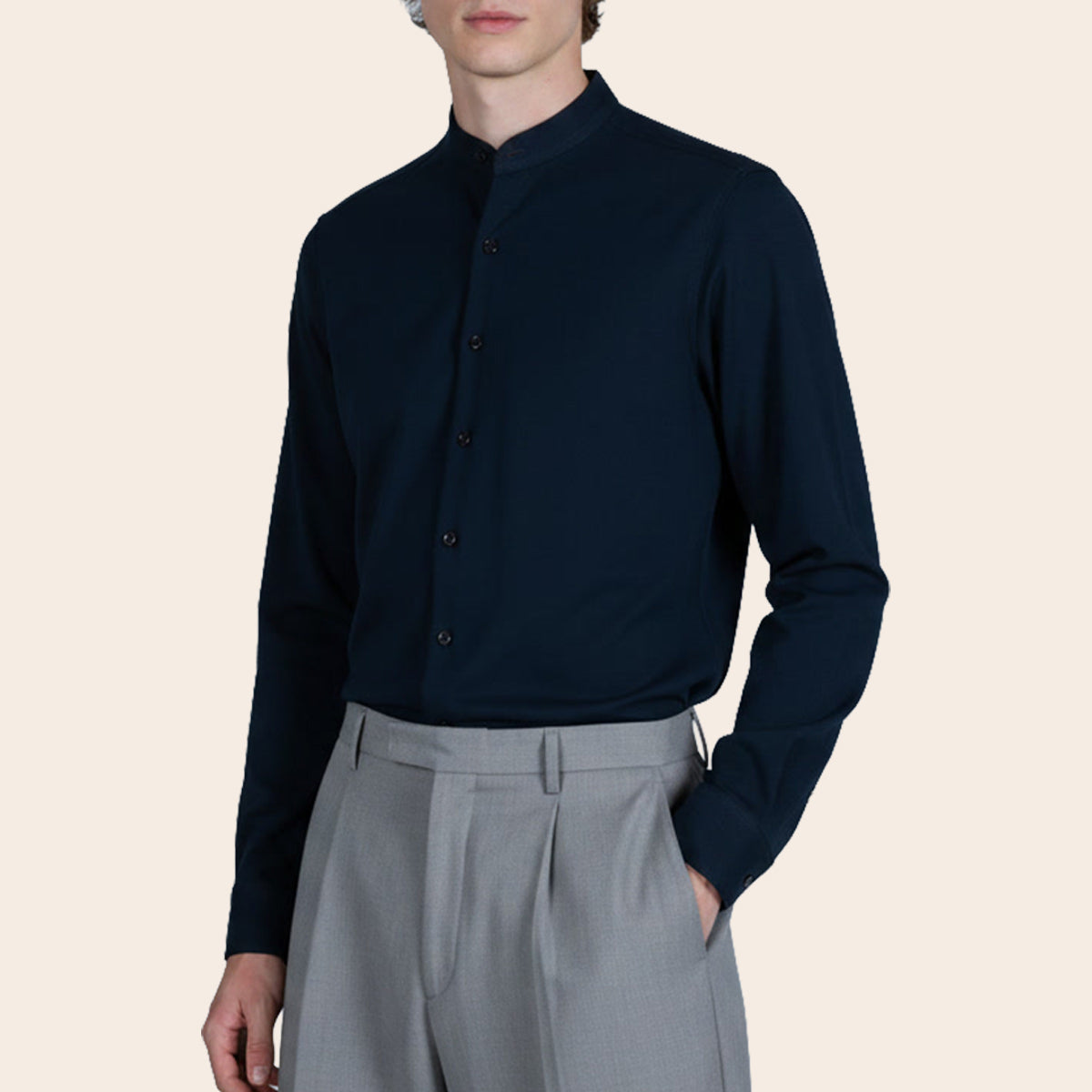 Men's Cotton Polyester Elastane Shirt (PKPCG-8|BND/SB1)
