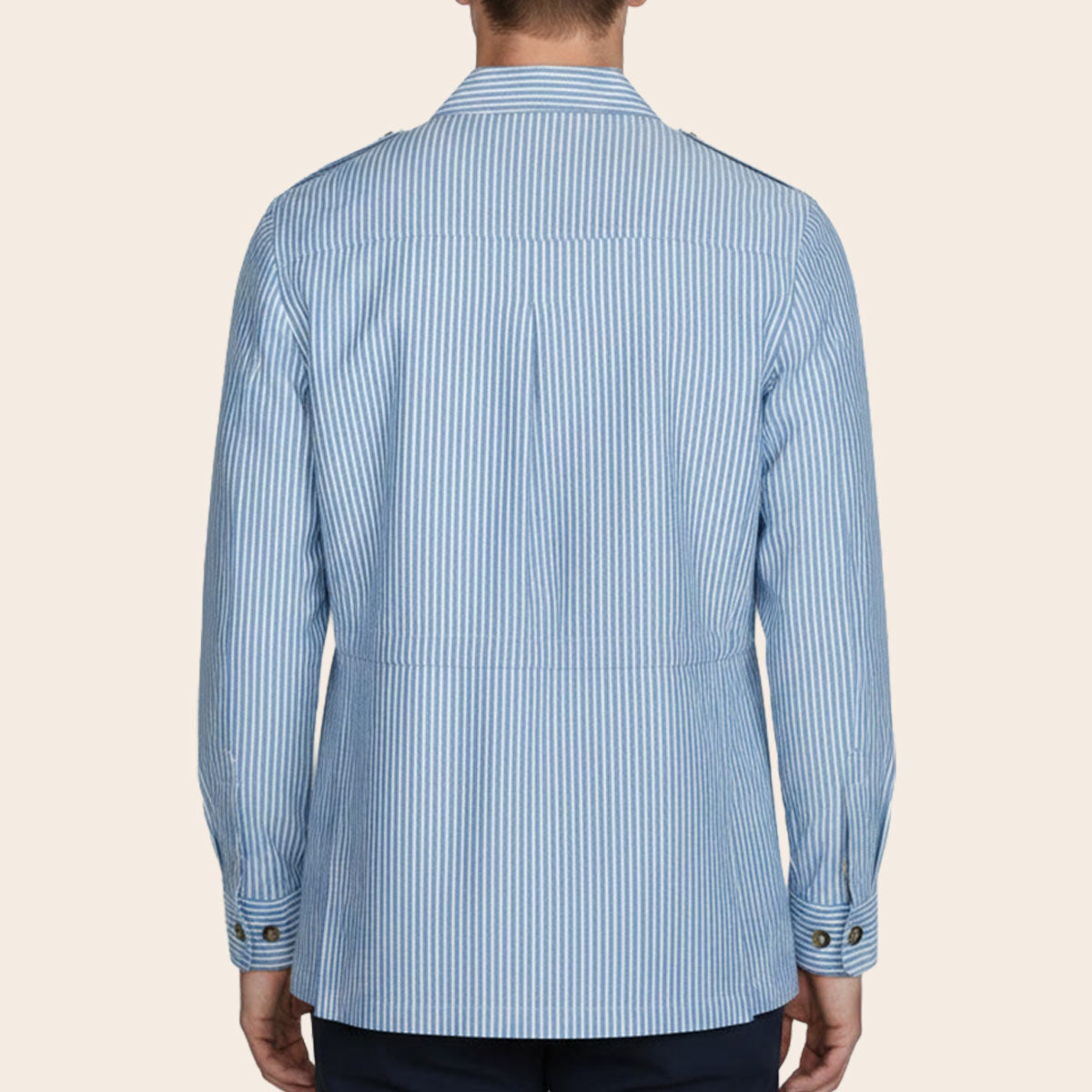 Men's Pure Linen Bush Coat (LINC-64|BCT/DSG)