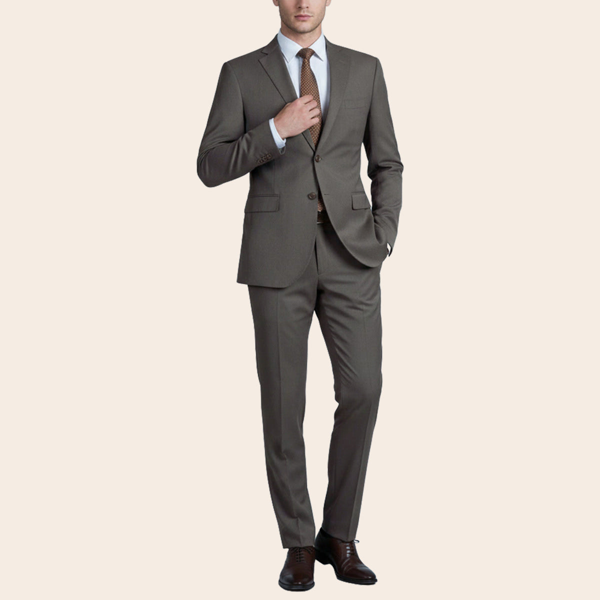 Men's Wool Rich Blend Suit (STR-84|TLF18)