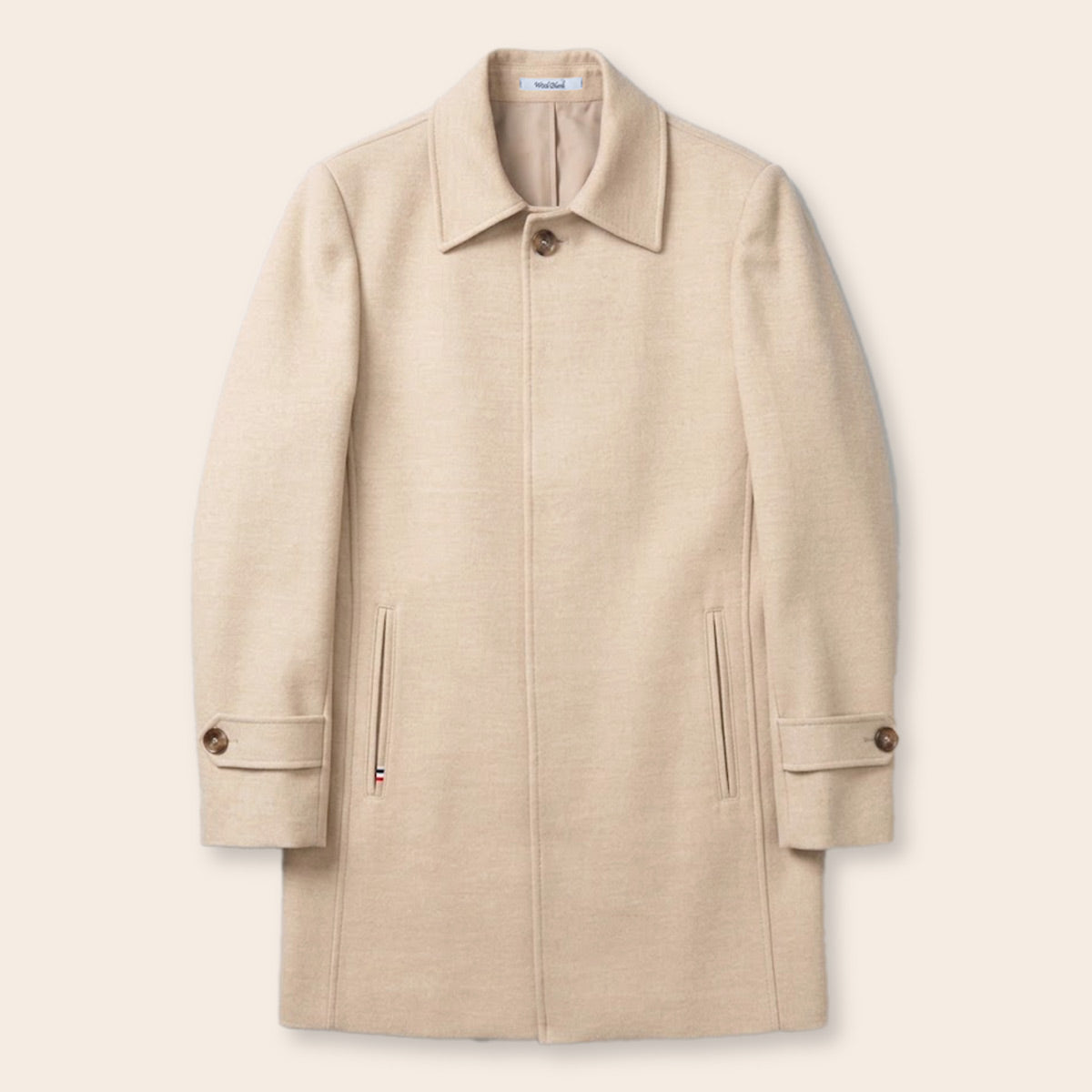 Men's Wool Blend Half Coat (LBL-31|MCT)