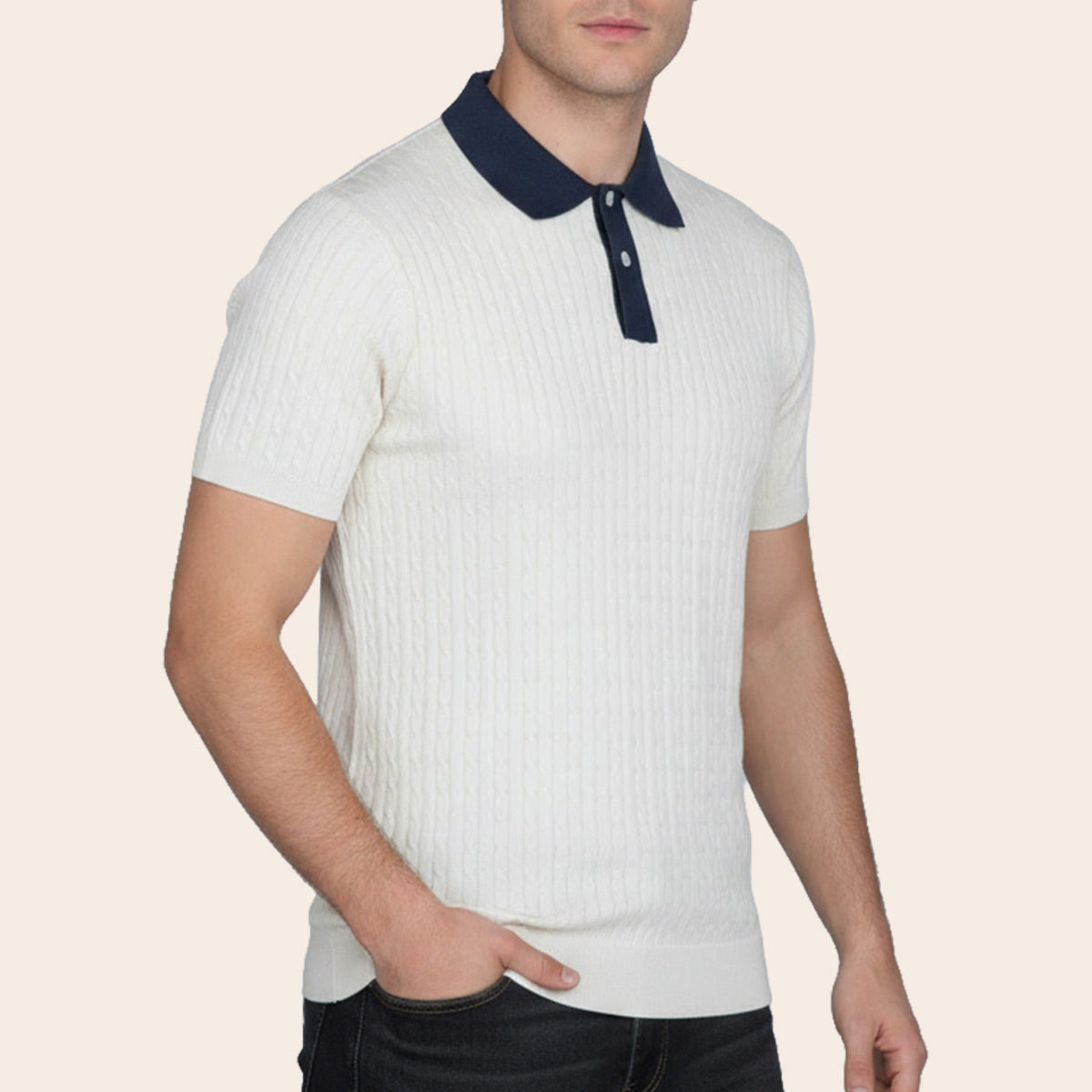 Men's Polo Shirt (ECRU-26/2-CTSL-32|SKT/PLO)
