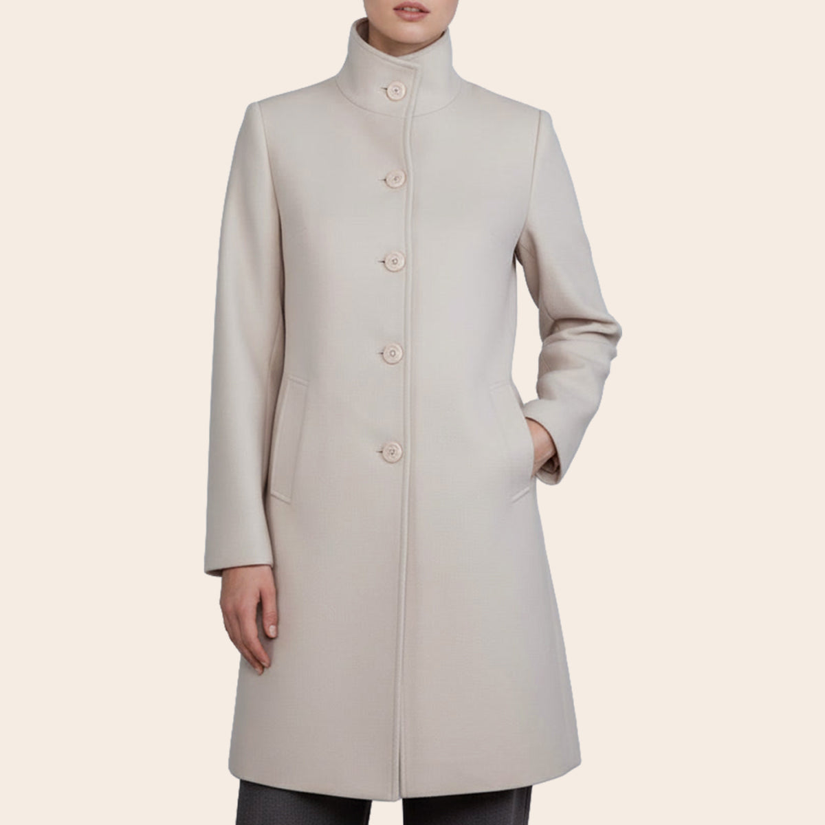 Women's Blazer Fabric Half Coat (ORGBLF-11|B1027)