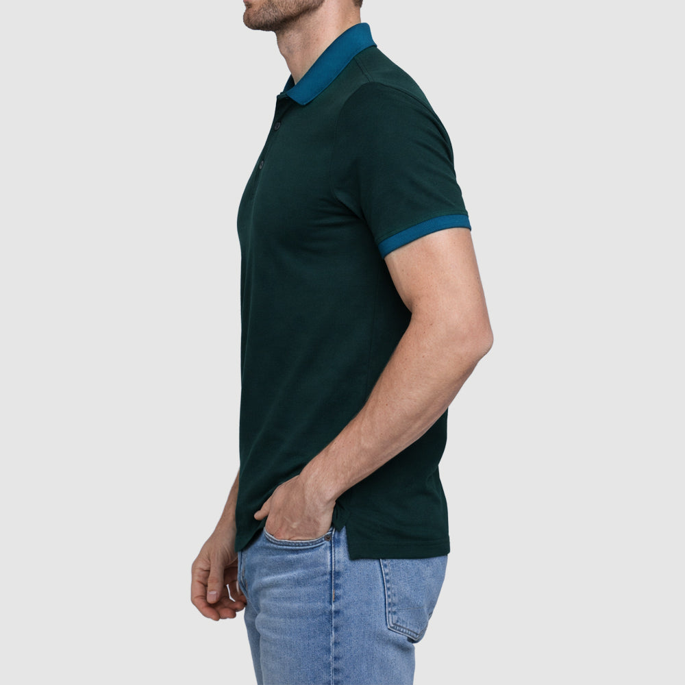 Men's Cotton Stretch Pique Golf Polo (PKPCG-9/10|PKT/HSL)