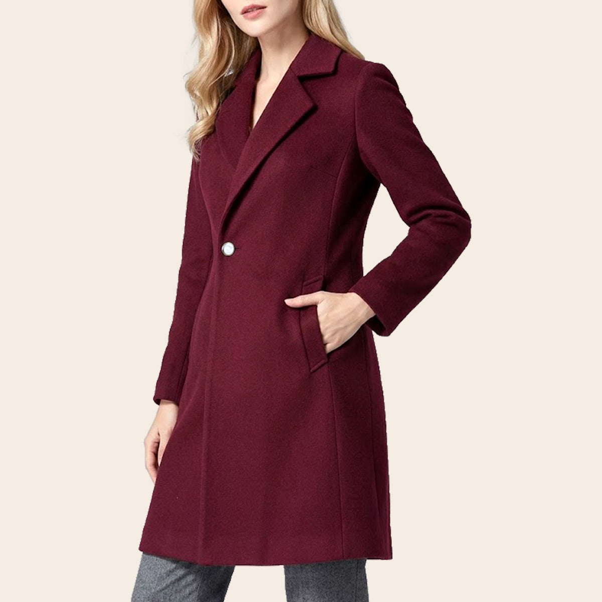 Women's Microfiber Half Coat (KNT-107|1114)