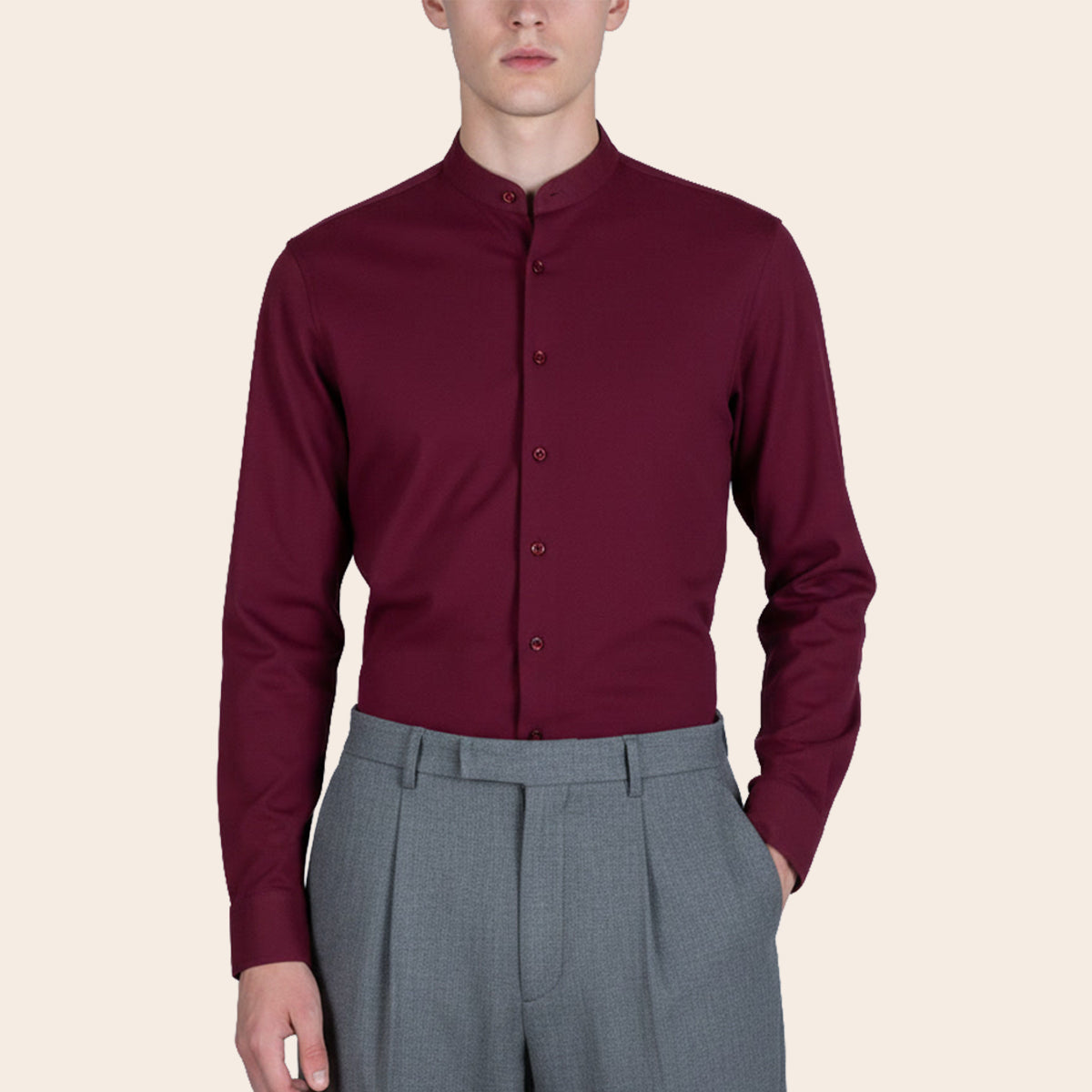 Men's Cotton Polyester Elastane Shirt (PKPCG-6|BND/SB1)