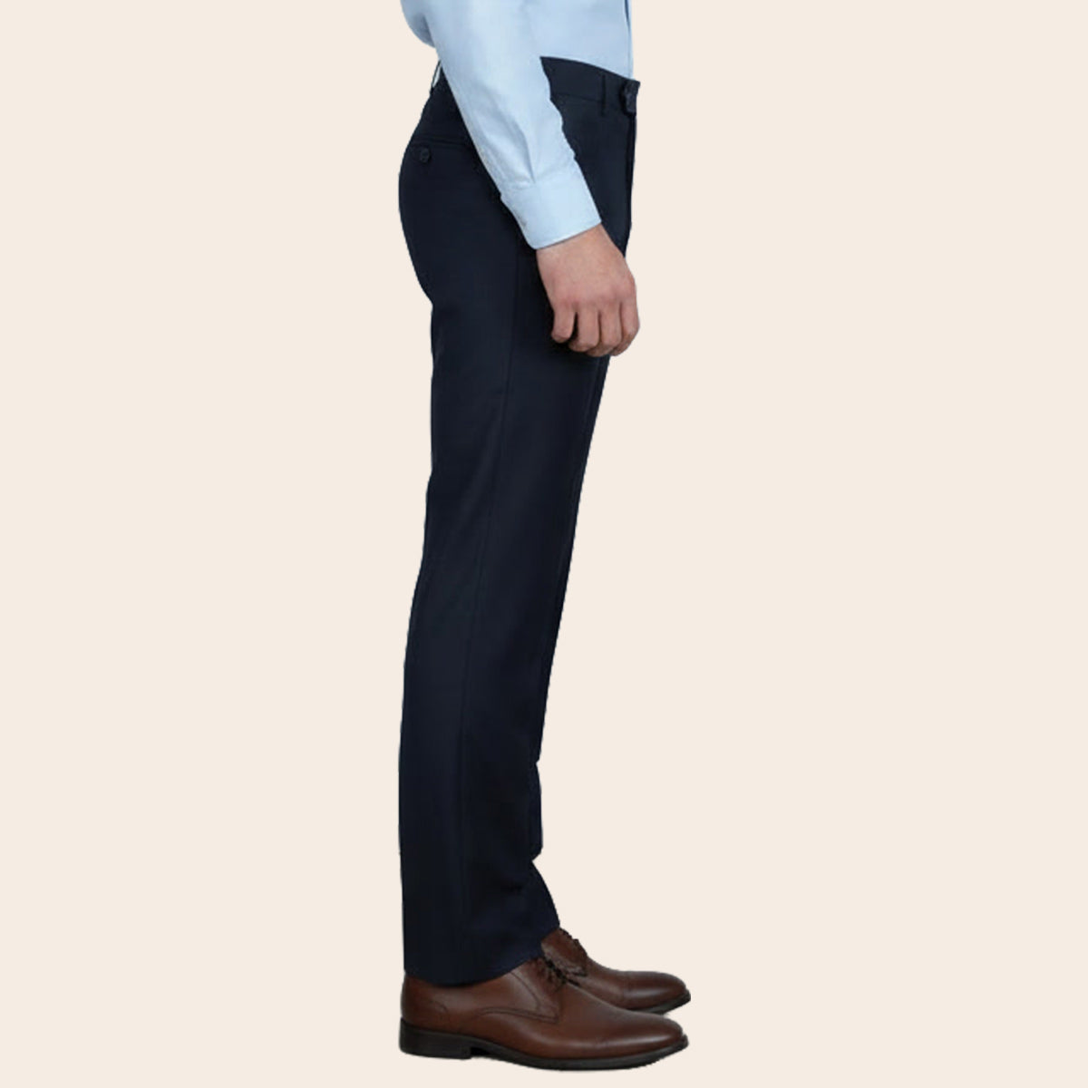 Men's Wool Rich Blend Trouser (STR-86|PTL)