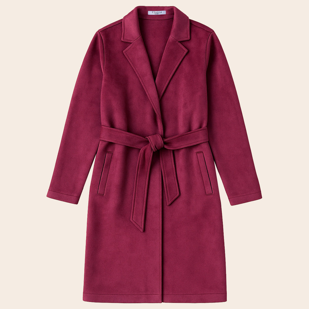 Women's Veloura Belted Half Coat (ORGSUD-5|1816)