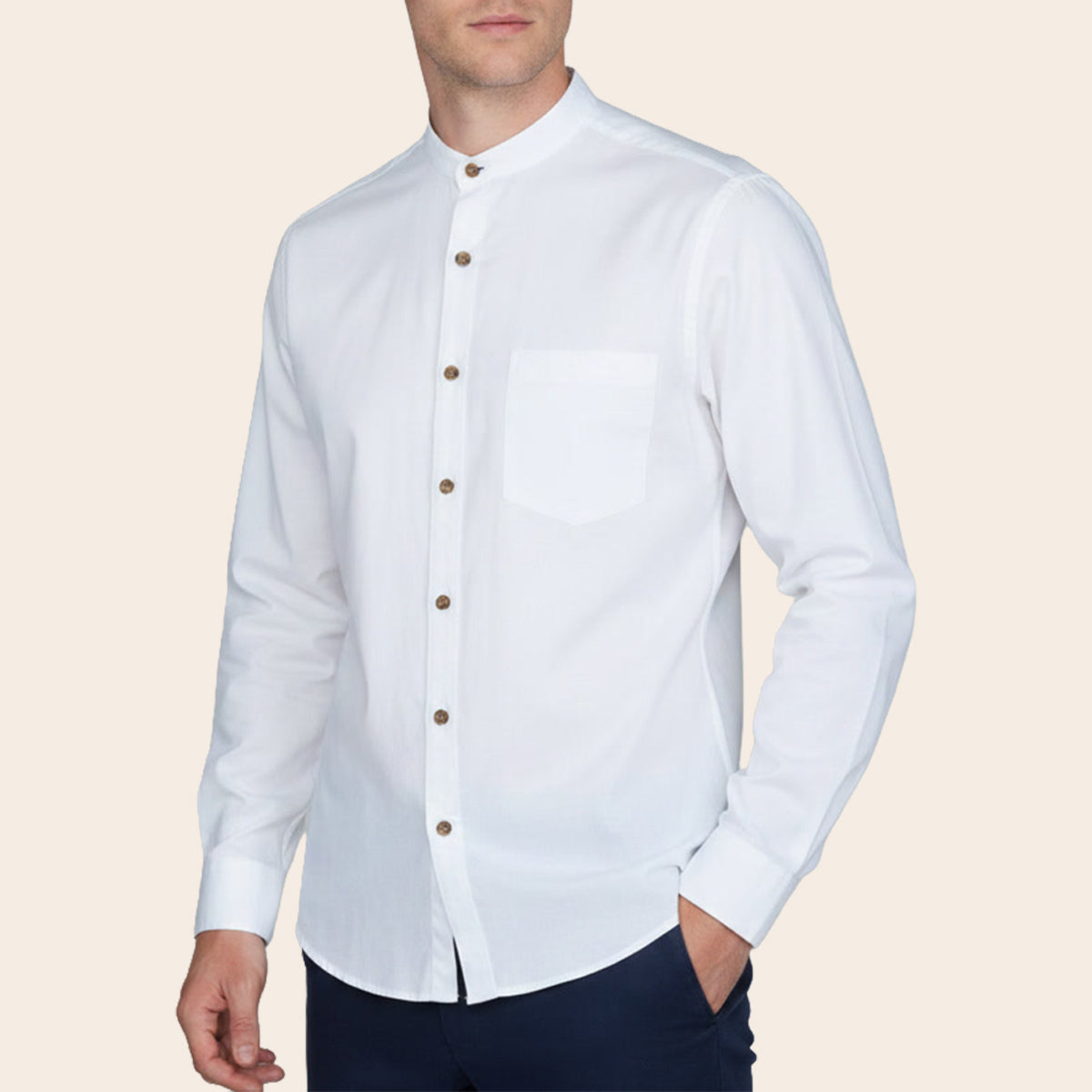 Men's Linen Blend Bushirt (VLIN-9|BAN/FSL)
