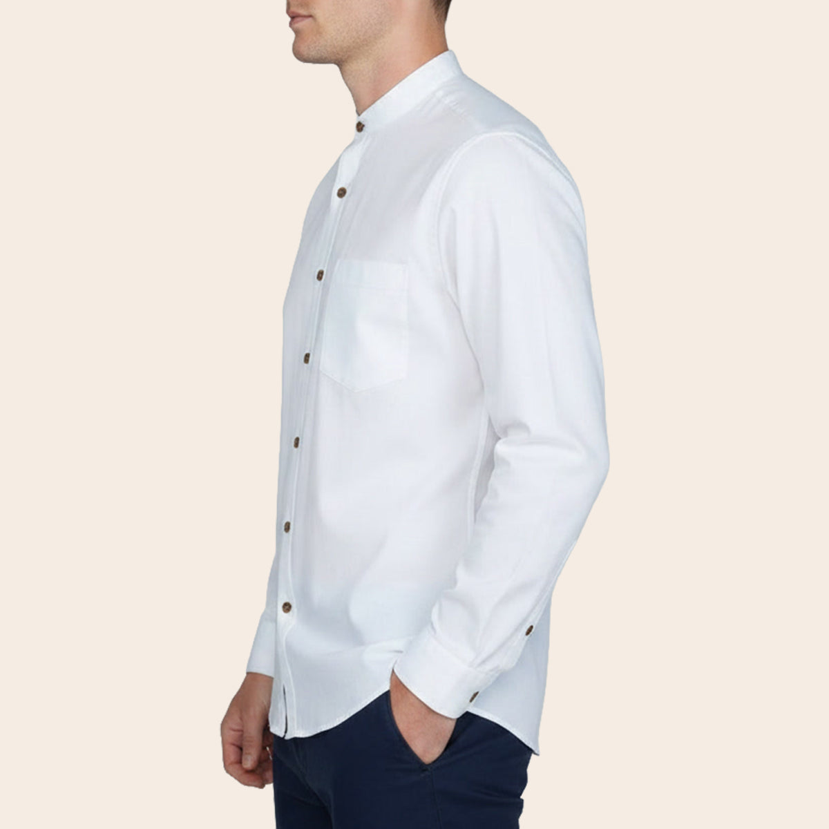 Men's Linen Blend Bushirt (VLIN-9|BAN/FSL)