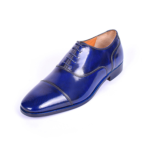 Blue Patent Leather Cap Toe Oxford (UENT-MW-20|MIS/1)